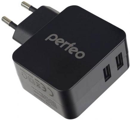 Сетевое зарядное устройство Perfeo PF_A4133 3.4A черный