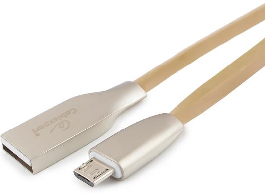 Кабель USB 2.0 microUSB 1м Cablexpert Gold ромбовидный золотистый CC-G-mUSB01Gd-1M