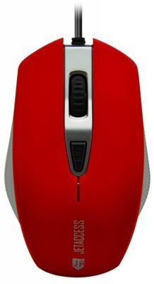 Проводная мышь Jet.A Comfort OM-U60 красная (400/800/1200/1600dpi, 3 кнопки, USB)