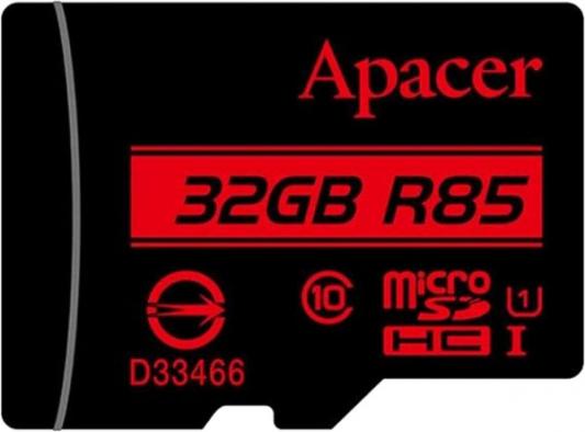 Micro SecureDigital 32Gb Apacer AP32GMCSH10U5-R {MicroSDHC Class 10 UHS-I U1, SD adapter}