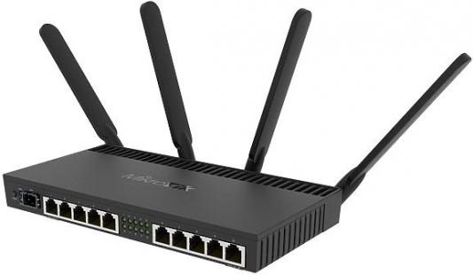 Wi-Fi роутер MikroTik RB4011iGS+5HacQ2HnD-IN 802.11aс 1734Mbps 2.4 ГГц 5 ГГц 10xLAN SFP черный