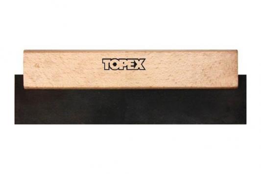Шпатель TOPEX 13A620 200мм деревянная рукоятка резиновый