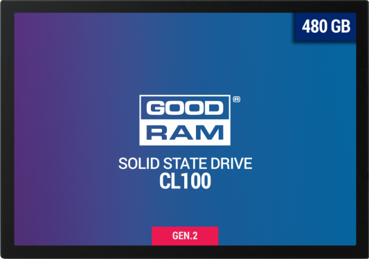 Твердотельный накопитель SSD 2.5" 480 Gb Goodram SSDPR-CL100-480-G2 Read 550Mb/s Write 450Mb/s TLC