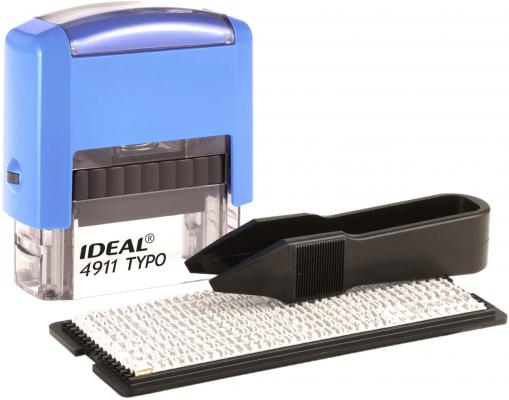 Самонаборный штамп Trodat 4911/DB TYPO P2 IDEAL пластик синий