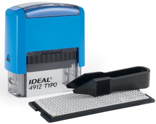 Самонаборный штамп Trodat 4912/DB TYPO P2 IDEAL пластик синий
