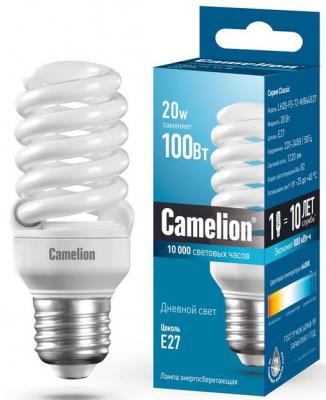 Лампа энергосберегающая спираль Camelion LH20-FS-T2-M/864/E27 E27 20W 6400K
