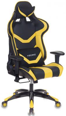 Кресло игровое Бюрократ CH-772N/BL+YELLOW две подушки черный/желтый искусственная кожа