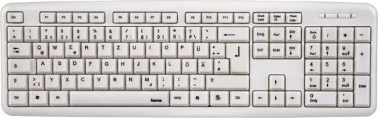 Клавиатура проводная HAMA Verano USB белый R1053931