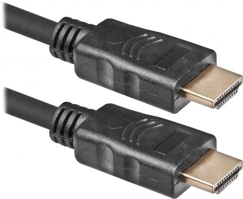 Кабель HDMI 15м Defender HDMI-50PRO круглый черный 87354