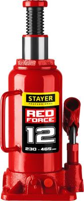 Домкрат STAYER 43160-12_z01  гидравлический бутылочный red force 12т 230-465мм