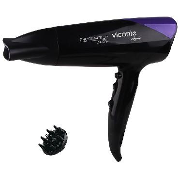 Фен Viconte VC 3725 (фиолет) чёрный фиолетовый