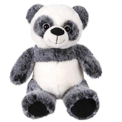 Мягкая игрушка панда Fluffy Family Панда искусственный мех трикотаж пластик белый черный 22 см