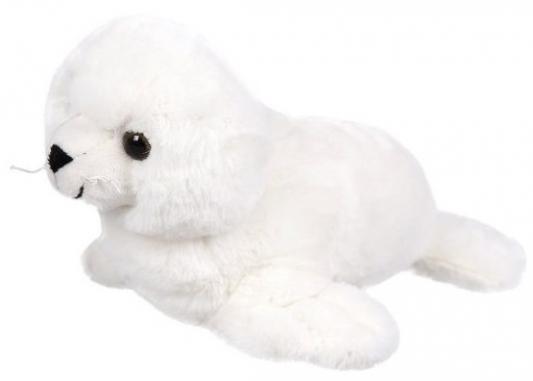 Мягкая игрушка тюлень Fluffy Family Тюлень искусственный мех трикотаж пластик полиэфирное волокно белый 24 см