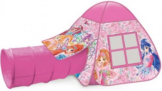 Палатка детская игровая Winx с тоннелем, 87x95x95,46x100см, в сумке Играем вместе в кор.10шт