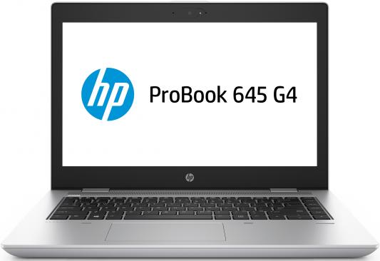 HP ProBook 645 G4 14"(1920x1080)/AMD Ryzen 5 Pro 2500U(2Ghz)/4096Mb/128SSDGb/noDVD/Int:AMD Vega/55WHr/war 1y/1.73kg/silver/W10Pro + подсветка клав.