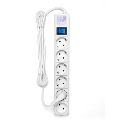Surge protector Power Cube 3,0 m 6 outlets (white) 16A / 3,5kVt