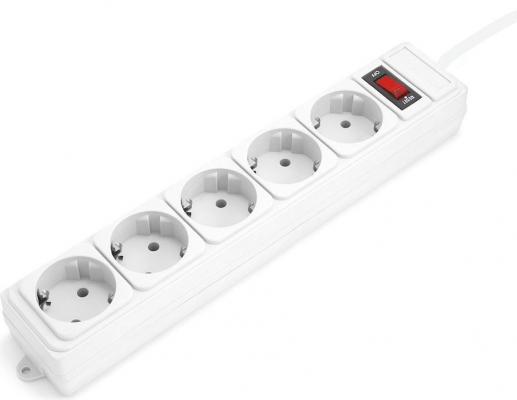 Surge protector Power Cube PG-B 5m 5 outlets (white) 10A/2.2kW