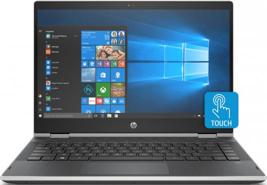 Ноутбук HP Pavilion x360 14-cd1014ur <5SU65EA> i5-8265U(1.6)/8Gb/1Tb+128Gb SSD/14.0" FHD IPS touch/Int Intel UHD 620/Win10 +Pen (Natural Silver)- Tran