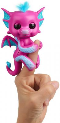 Интерактивная игрушка Fingerlings Дракон Сенди от 5 лет розово-голубая