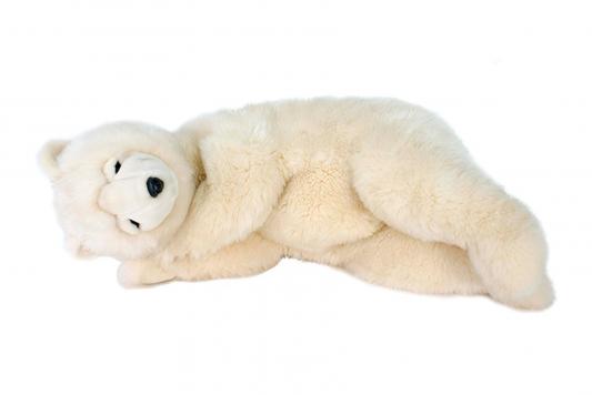 Мягкая игрушка Белый медведь спящий Hansa Белый медведь спящий текстиль пластик белый 75 см