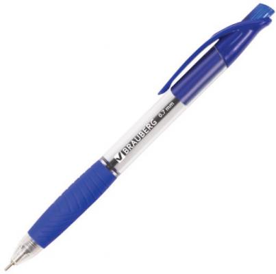 Ручка шариковая масляная автоматическая BRAUBERG Metropolis 142132 синий 0.35 мм