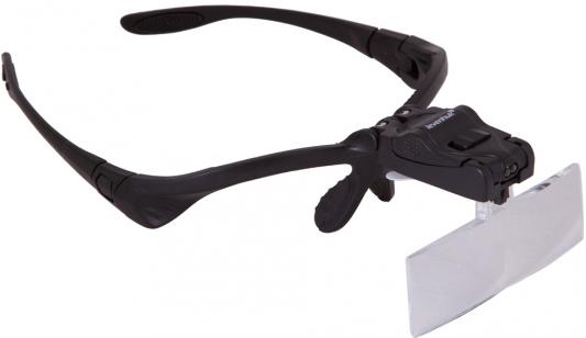 Лупа-очки LEVENHUK Zeno Vizor G3, увеличение х1-х3,5, набор из 5 линз 84х28 мм, подсветка, 69673