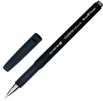 Ручка шариковая масляная Bruno Visconti "CityWrite Black" синий 0.8 мм