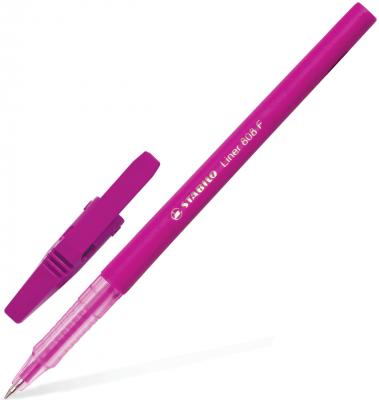 Ручка шариковая Stabilo Liner розовый 0.3 мм