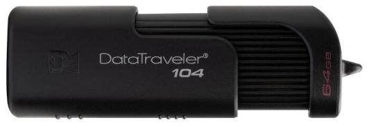 Флеш Диск Kingston 64Gb DataTraveler 104 DT104/64GB USB2.0 черный