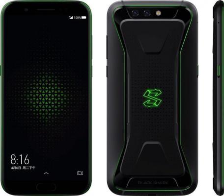 Смартфон Black Shark 64Gb 6Gb черный моноблок 3G 4G 2Sim 5.99" 1080x2160 Android 8.0 12Mpix 802.11 a/b/g/n/ac BT GPS GSM900/1800 GSM1900 MP3 A-GPS