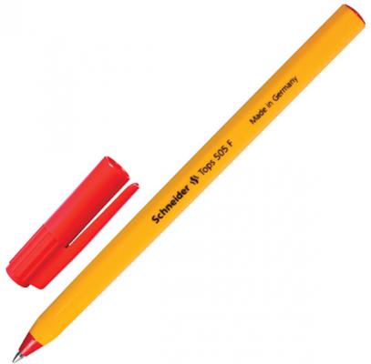 Шариковая ручка шариковая SCHNEIDER Ручка шариковая Tops 505 F красный 0.4 мм