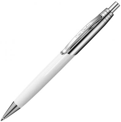 Ручка подарочная шариковая PIERRE CARDIN (Пьер Карден) "Easy", корпус белый, латунь, лак, хром, синяя, PC5908BP