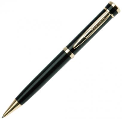 Ручка подарочная шариковая PIERRE CARDIN (Пьер Карден) "Gamme", корпус черный, латунь, золотистые детали, синяя, PC0805BP