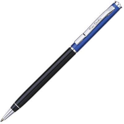 Ручка подарочная шариковая PIERRE CARDIN (Пьер Карден) "Gamme", корпус черный/синий, алюминий, хром, синяя, PC0891BP