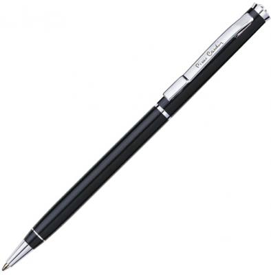 Ручка подарочная шариковая PIERRE CARDIN (Пьер Карден) "Gamme", корпус черный, алюминий, хром, синяя, PC0892BP