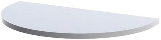 Стол приставной полукруг "Монолит", 700х400х750 мм, БЕЗ ОПОРЫ (640137), цвет серый, ПМ34.11