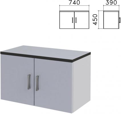 Шкаф-антресоль Монолит, 740х390х450 мм, цвет серый, АМ01.11