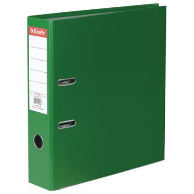 Папка-регистратор ESSELTE "Economy", с покрытием из полипропилена, 75 мм, зеленая, 11256P