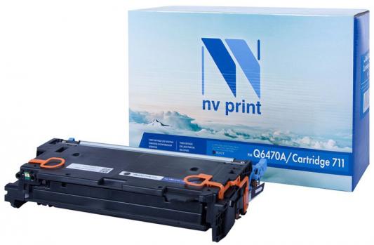 Картридж NV-Print HP Q6470A/Canon 711 черный (black) 6000 стр. для HP LaserJet Color 3505/3600/3800 / Canon LBP-5300/5360 / MF-9130/9170/9220Cdn/9280Cdn