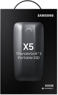 Внешний твердотельный накопитель SSD 500GB Samsung X5 (Thunderbolt 3) (MU-PB500B/WW)