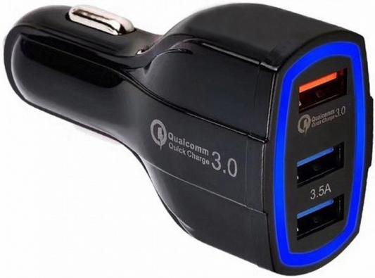 Автомобильное зарядное устройство ORIENT CAR QC-12V3W 3 x USB 3.5А черный