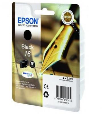 Картридж струйный Epson T1621 C13T16214012 черный (175стр.) (5.4мл) для Epson WF-2010/2520/2530/2540