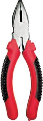 FIT IT Плоскогубцы комбинированные "Стандарт" красно-черные пластиковые ручки, полированная сталь 180 мм [48180]