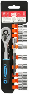 Smartbuy Набор головок с трещоткой 12 предметов, 1/4", 4-13 мм, 24 зуба, CR-V, Smartbuy One Tools  [SBT-SSW-12P1]
