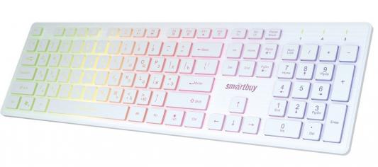 Клавиатура проводная с подсветкой Smartbuy ONE 305 USB белая [SBK-305U-W]