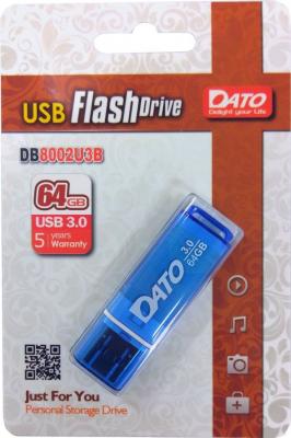 Флеш Диск Dato 64Gb DB8002U3 DB8002U3B-64G USB3.0 синий
