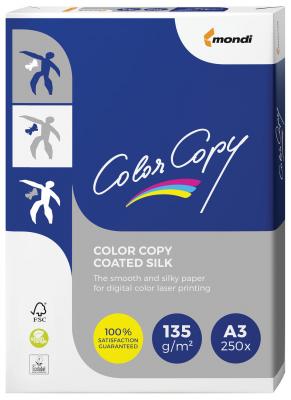 Бумага COLOR COPY SILK, мелованная, матовая, А3, 135 г/м2, 250 л., для полноцветной лазерной печати, А++, Австрия, 138% (CIE)