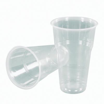 Одноразовые стаканы, комплект 50 шт., 500 мл, полипропилен (ПП), прозрачные, для холодного/горячего, СТИРОЛПЛАСТ