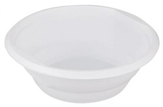 Одноразовые тарелки ЛАЙМА, ЭТАЛОН, комплект 50 шт., суповые, 0,5 л, белые, ПП, для холодного/горячего, 602651