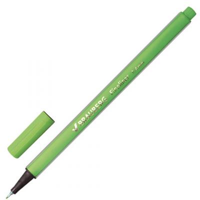 Капиллярная ручка капилярный BRAUBERG Aero зеленый 0.4 мм
